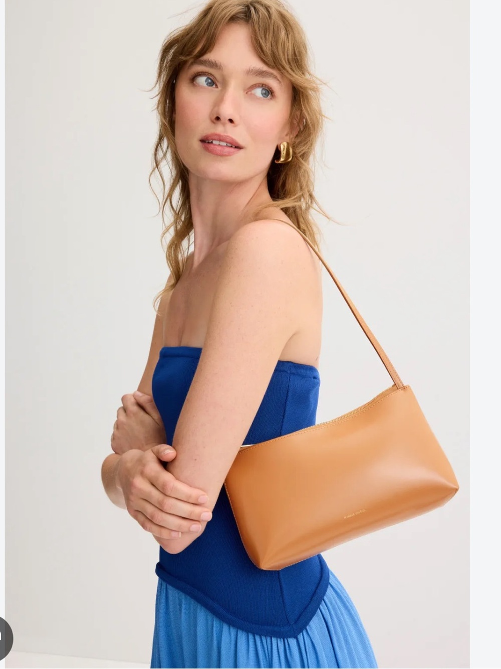 Mansur Gavriel Gaia Shoulder Bag - Caramel